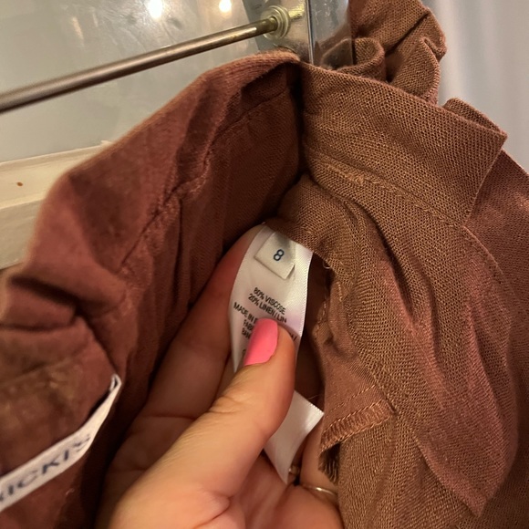 Rickis size 8 cropped wide leg paper bag pants. - Picture 6 of 6